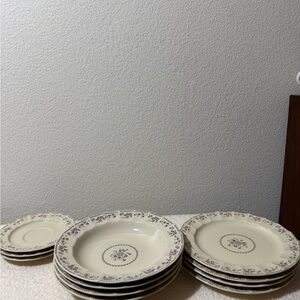 Elegant Cream Dinnerware Set of 11 Aristocrat Mikasa VTG